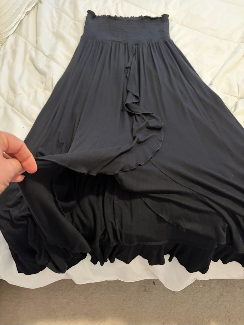 Strapless Ruffled Maxi Skirt - Picture 4 of 4